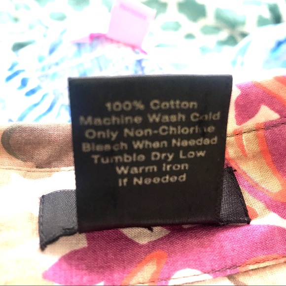 3/$20 Ann Taylor Woven Button Down Floral -14 - Picture 6 of 7